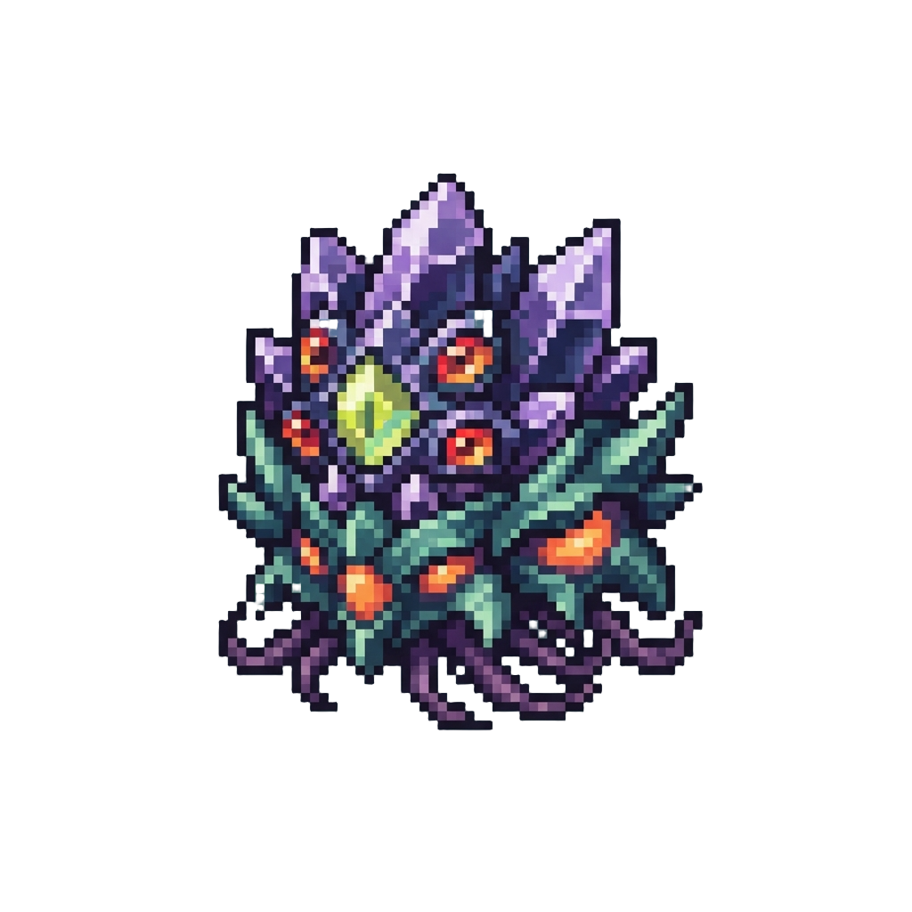 A Multi-eyed Crystalline Alien Parasite King