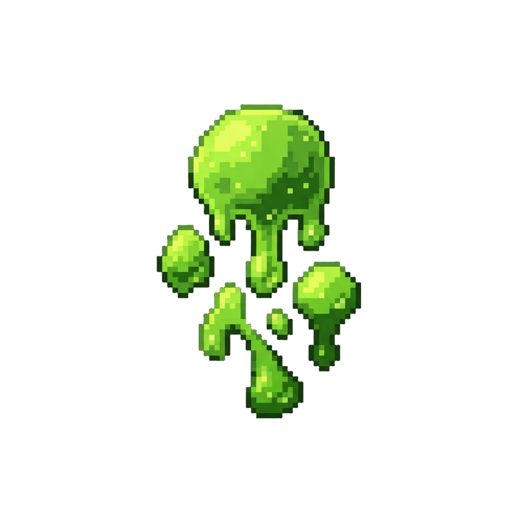 A Shower of Glowing Green Alien Sludge
