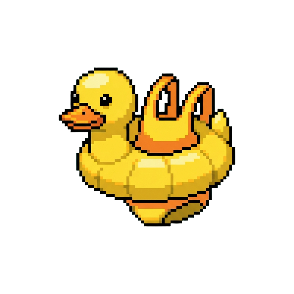 An Inflatable Rubber Duck Swimsuit