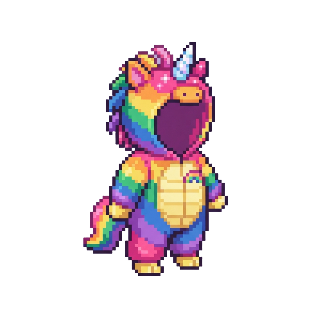 A Sparkly Rainbow Unicorn Suit