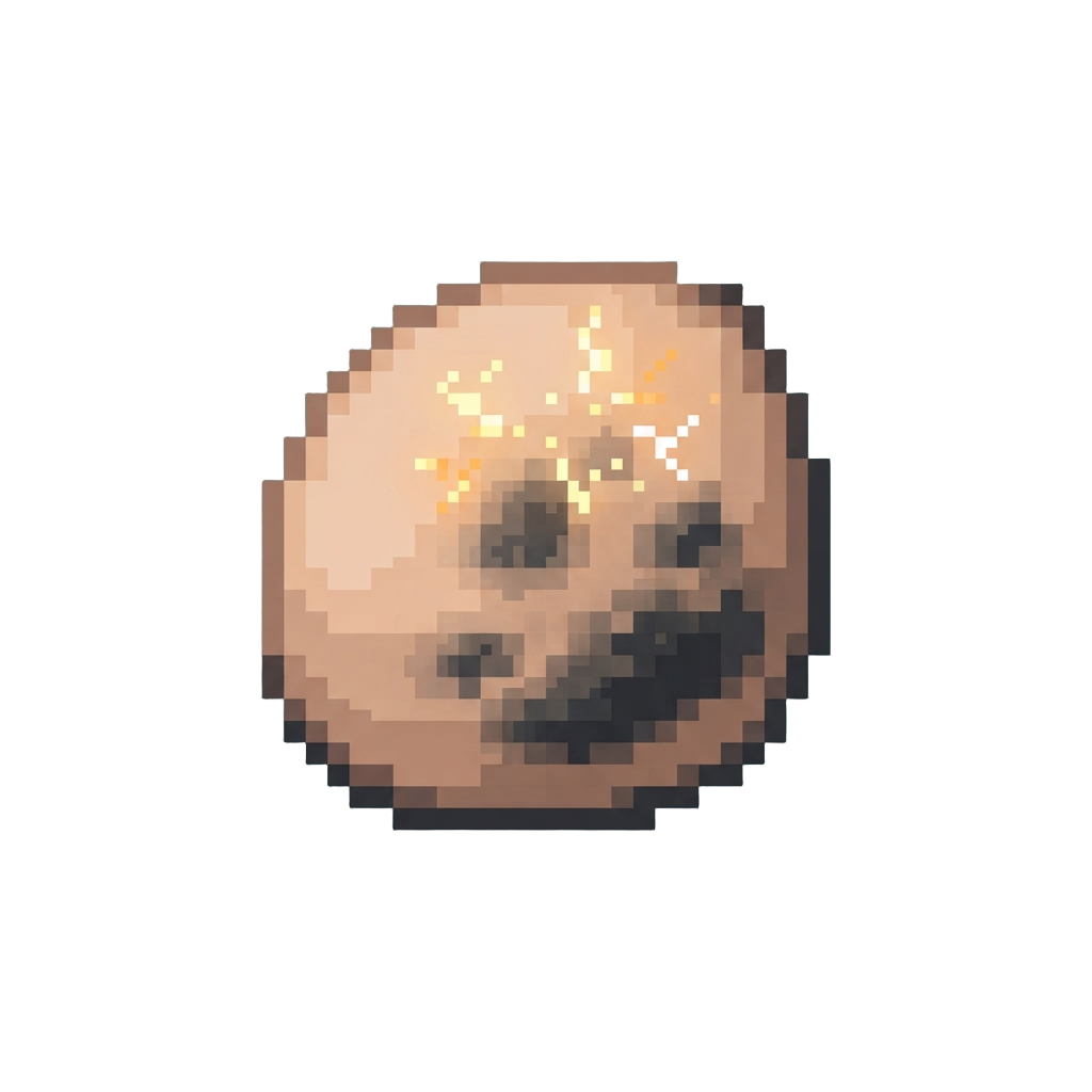 Sooty Cheeks with Tiny Lingering Static Sparks
