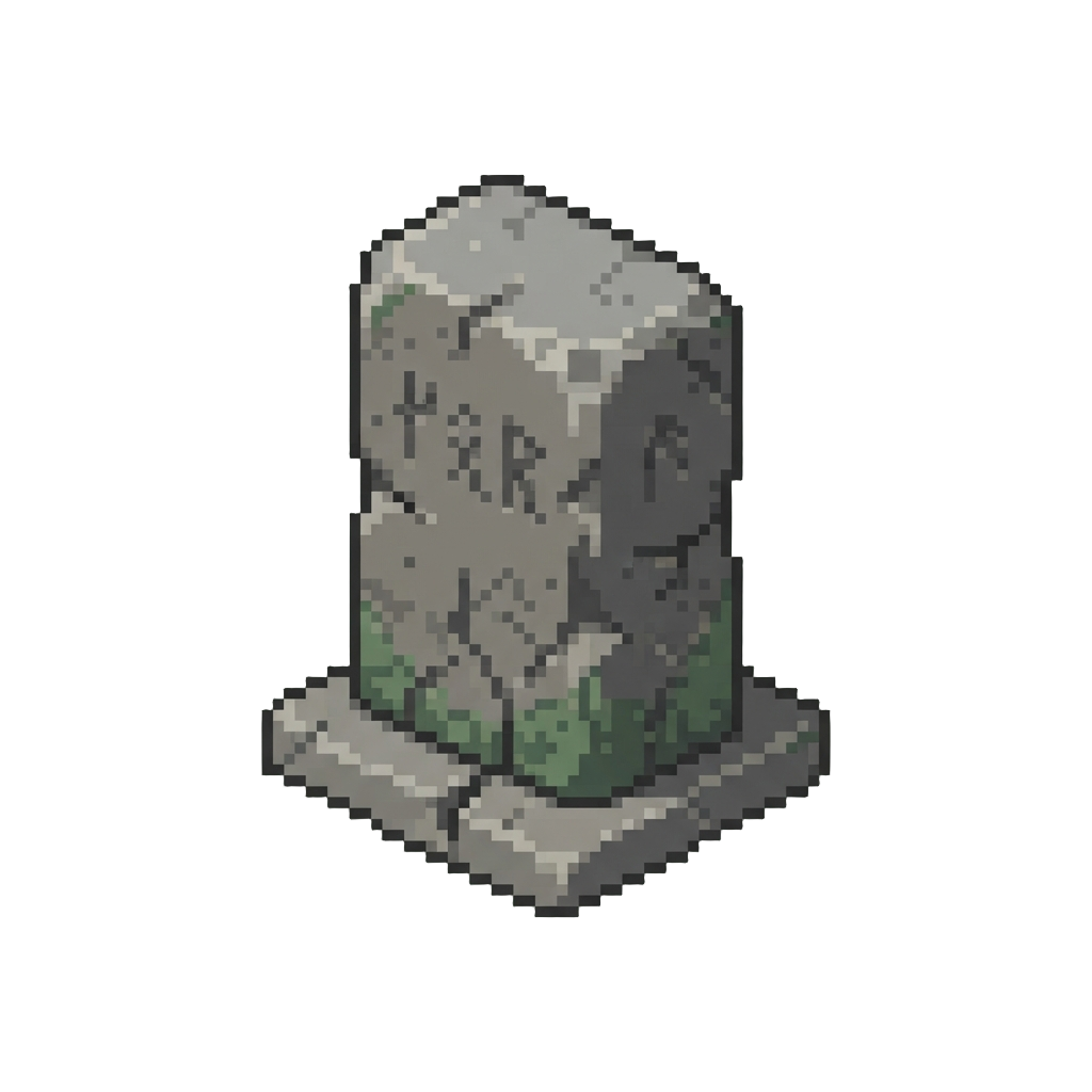 A Giant Ancient Stone Monolith