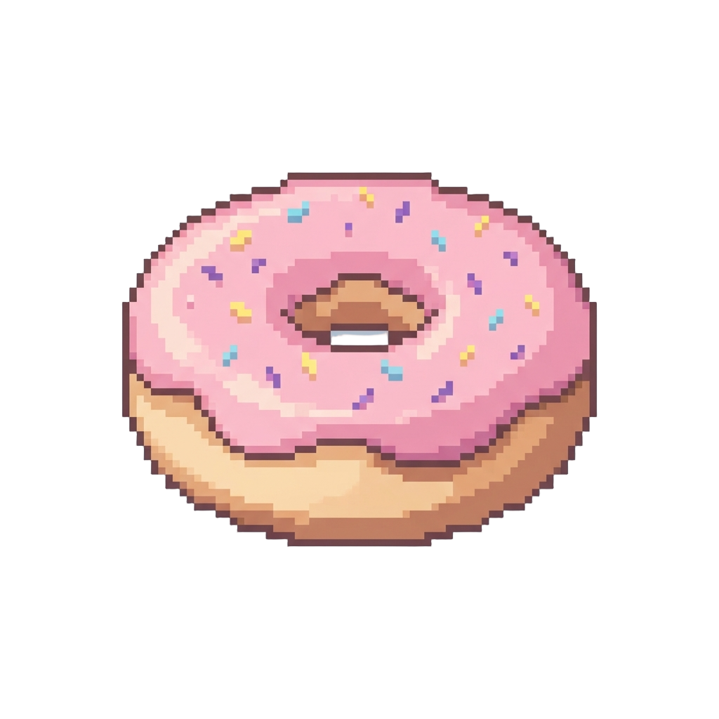 A Pastel Frosted Donut Squishy