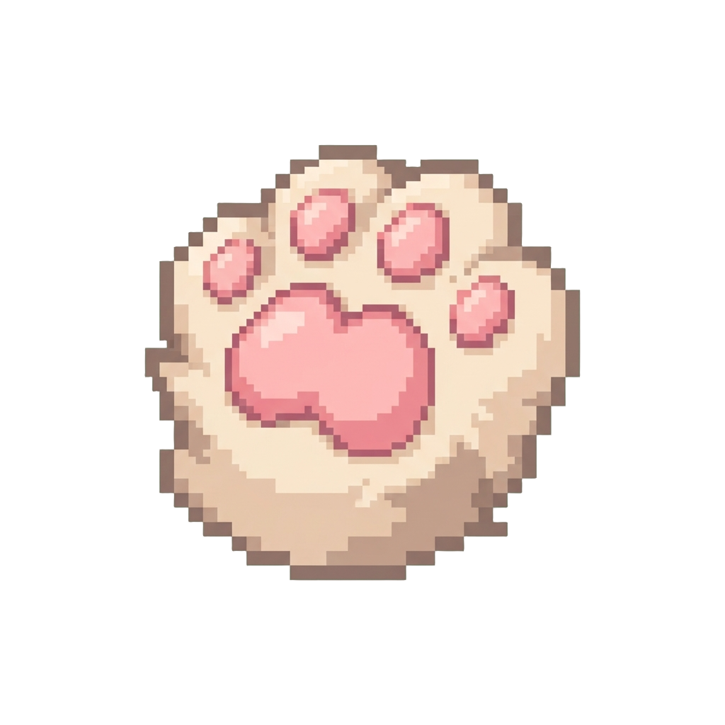 A Squishy Pink Kitten Paw Pad