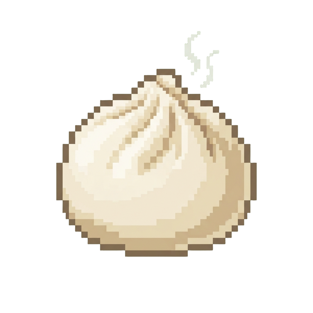 A Soft Flour-filled Steamy Dumpling Squishy