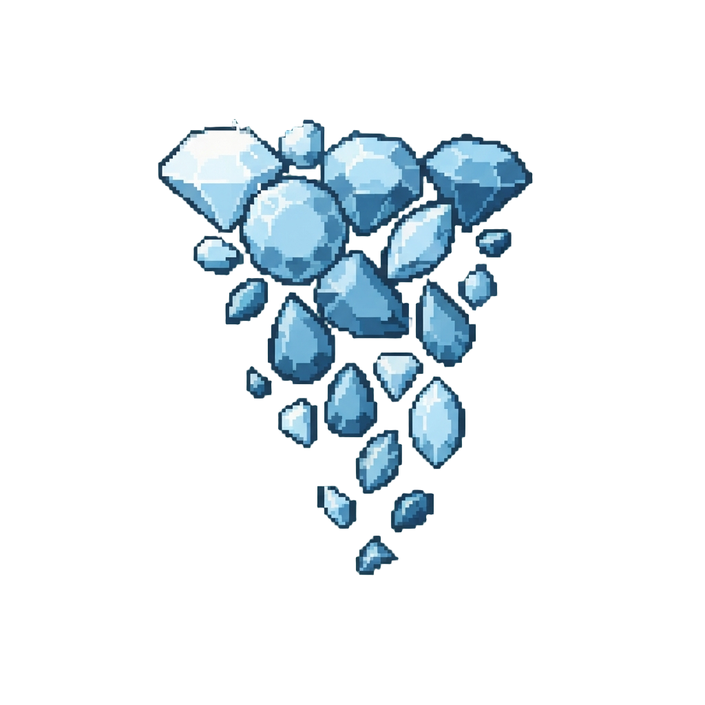 A Glittering Shower of Diamond Gems