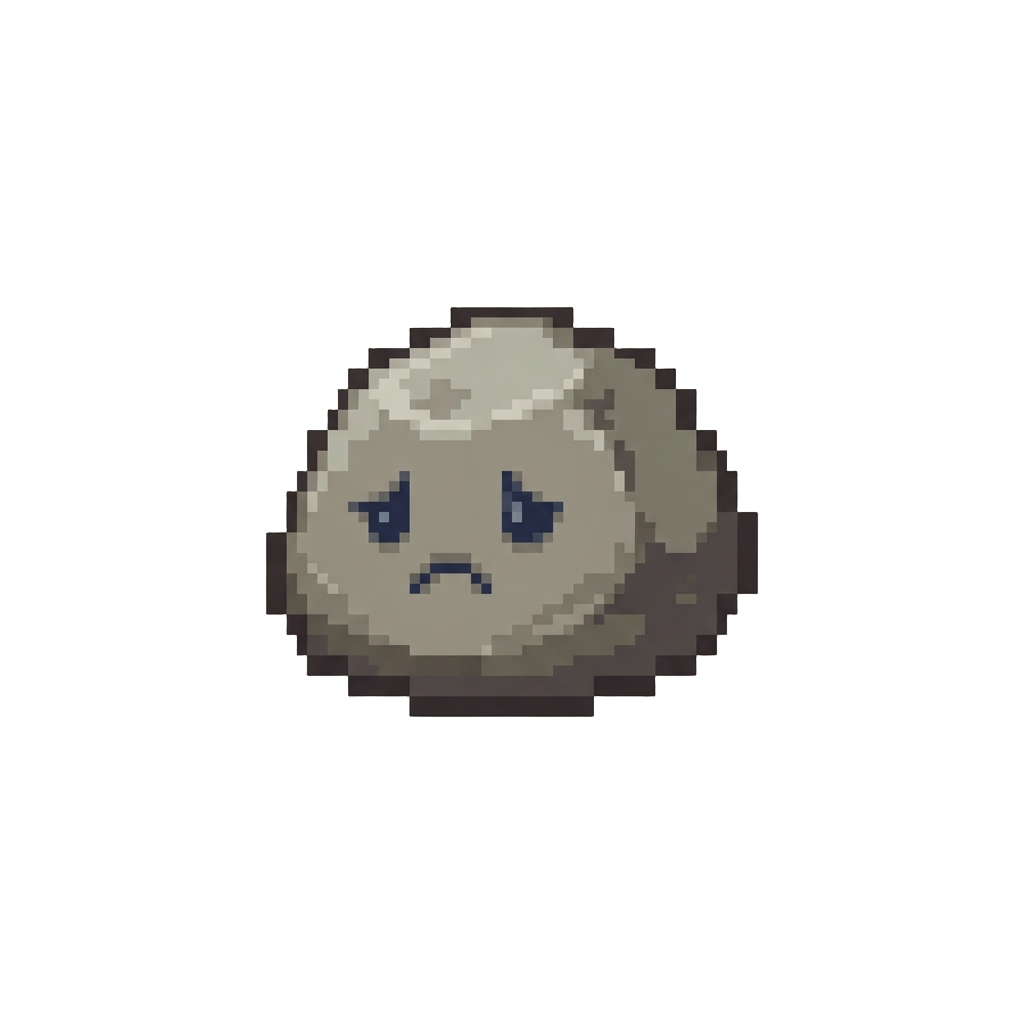 A Single Tiny Sad Pebble
