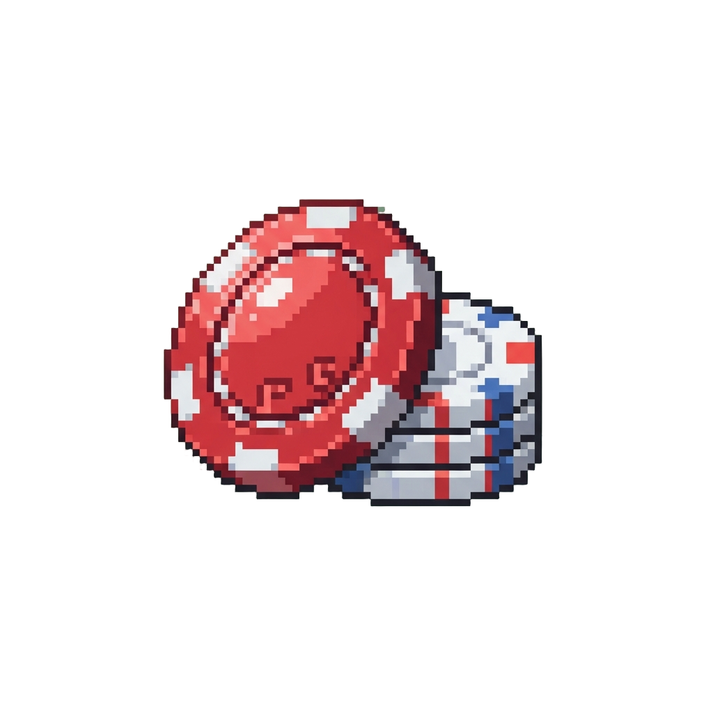A Couple of Glossy Poker Chips