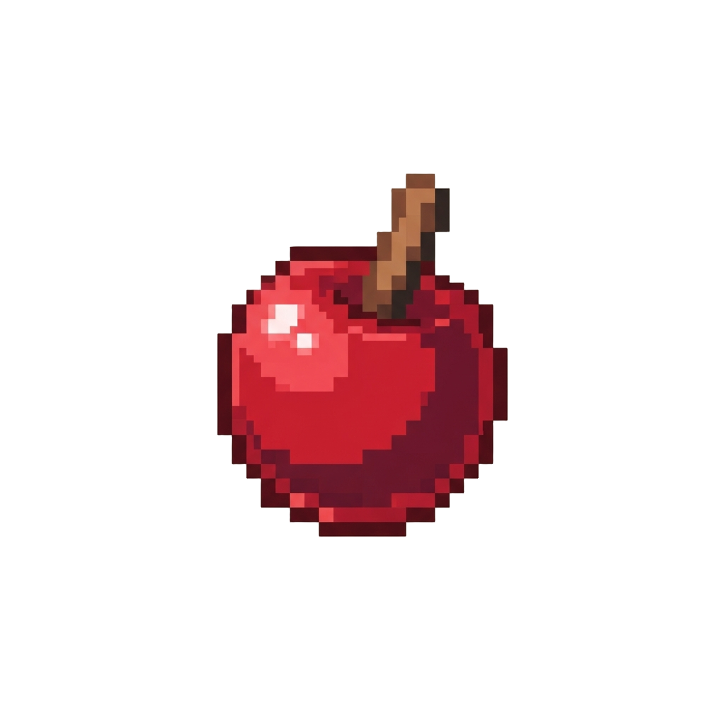 A Glossy Red Candied Apple
