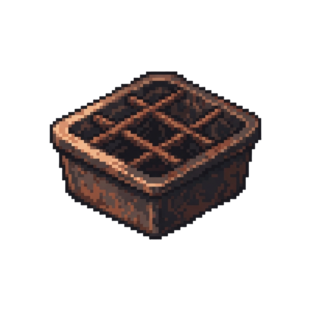 A Dimly Lit Utility Trough Choked with Rusty Iron Grates