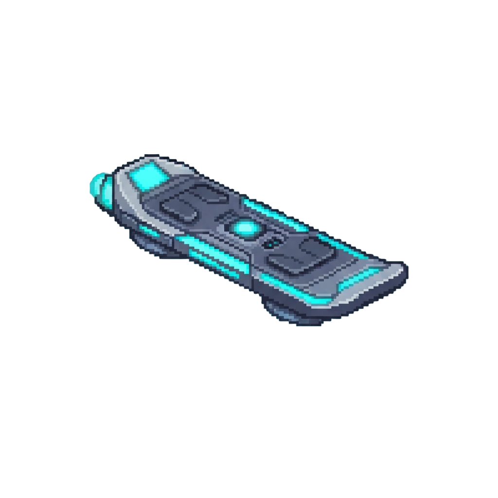 A High-tech Glowing Hoverboard