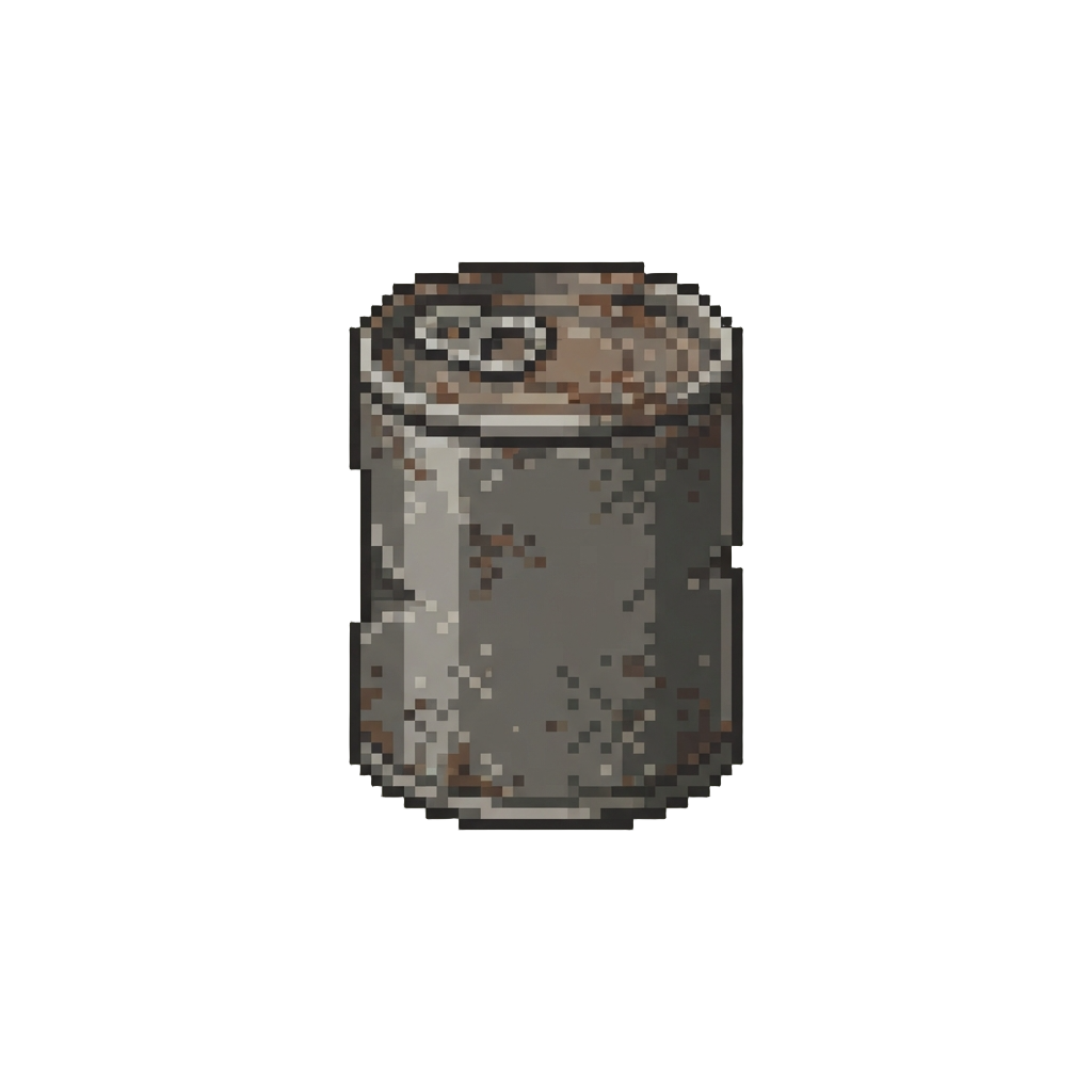 A Dusty Old Empty Tin Can