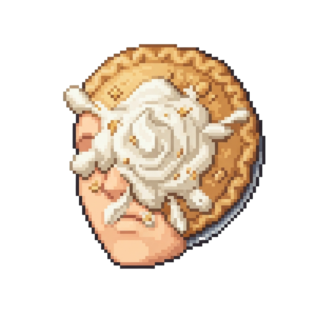 A Huge Cream Pie Splatted Directly on the Face