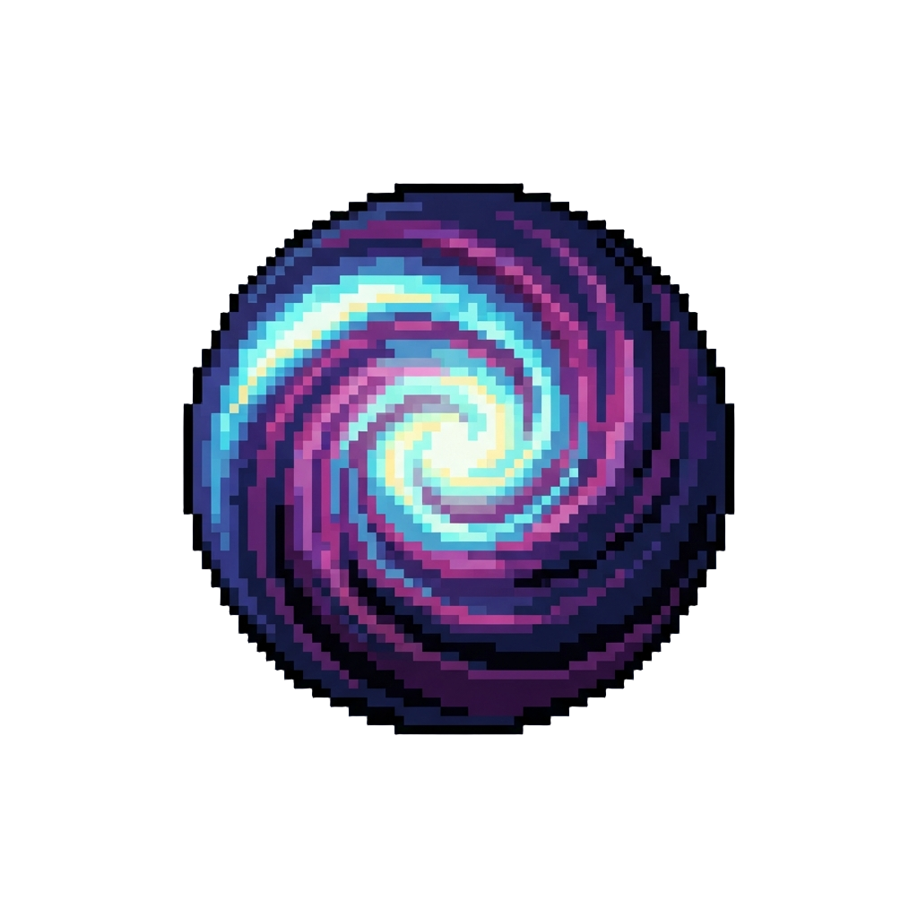 Swirling Cosmic Energy Vortex