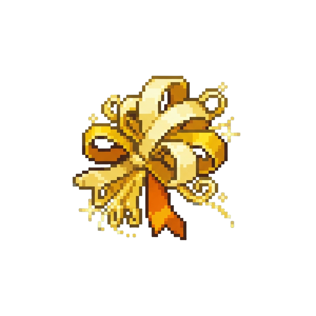 Shimmering Golden Ribbon Showers