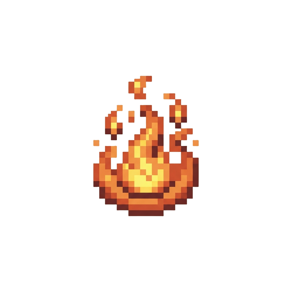 A Gentle Aura of Dancing Embers