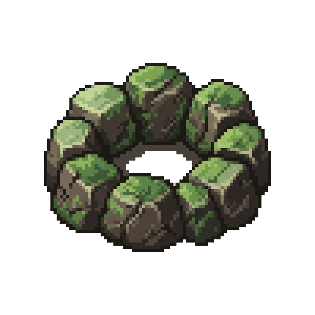 A Ring of Ancient Mossy Boulders