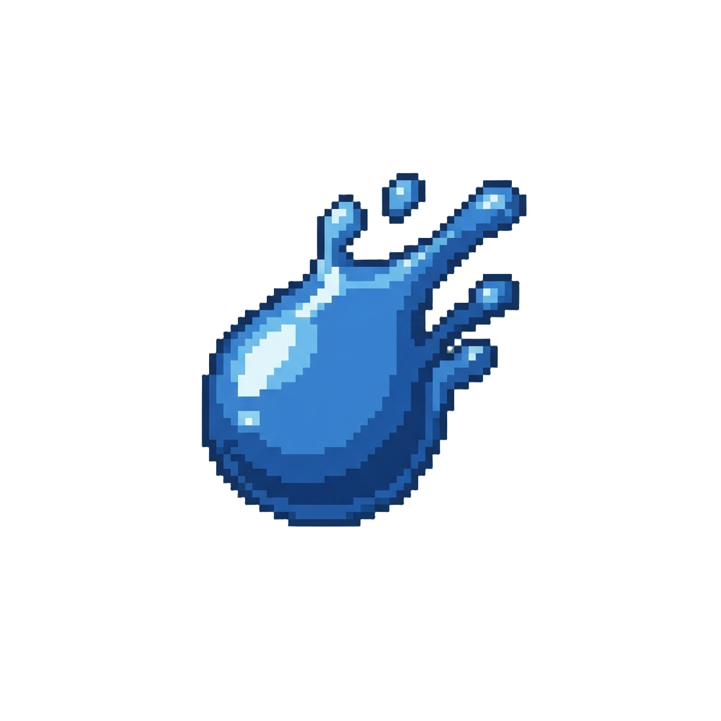 A Single Floating Splash Droplet