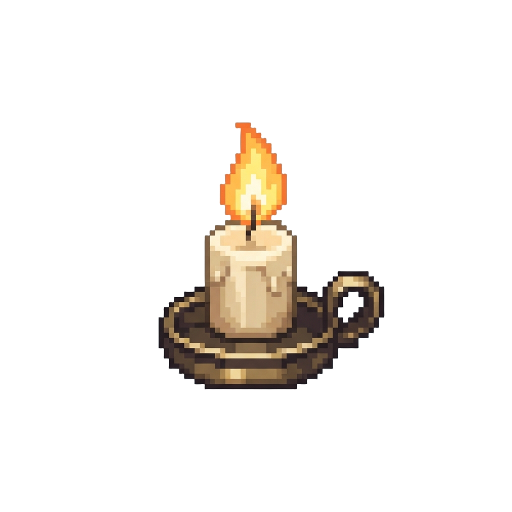 A Tiny Warm Flicker of Candlelight