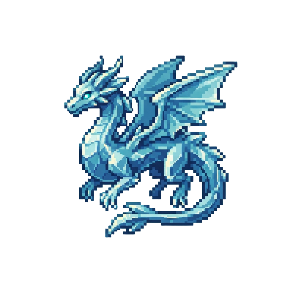 A Graceful Crystal Water Dragon
