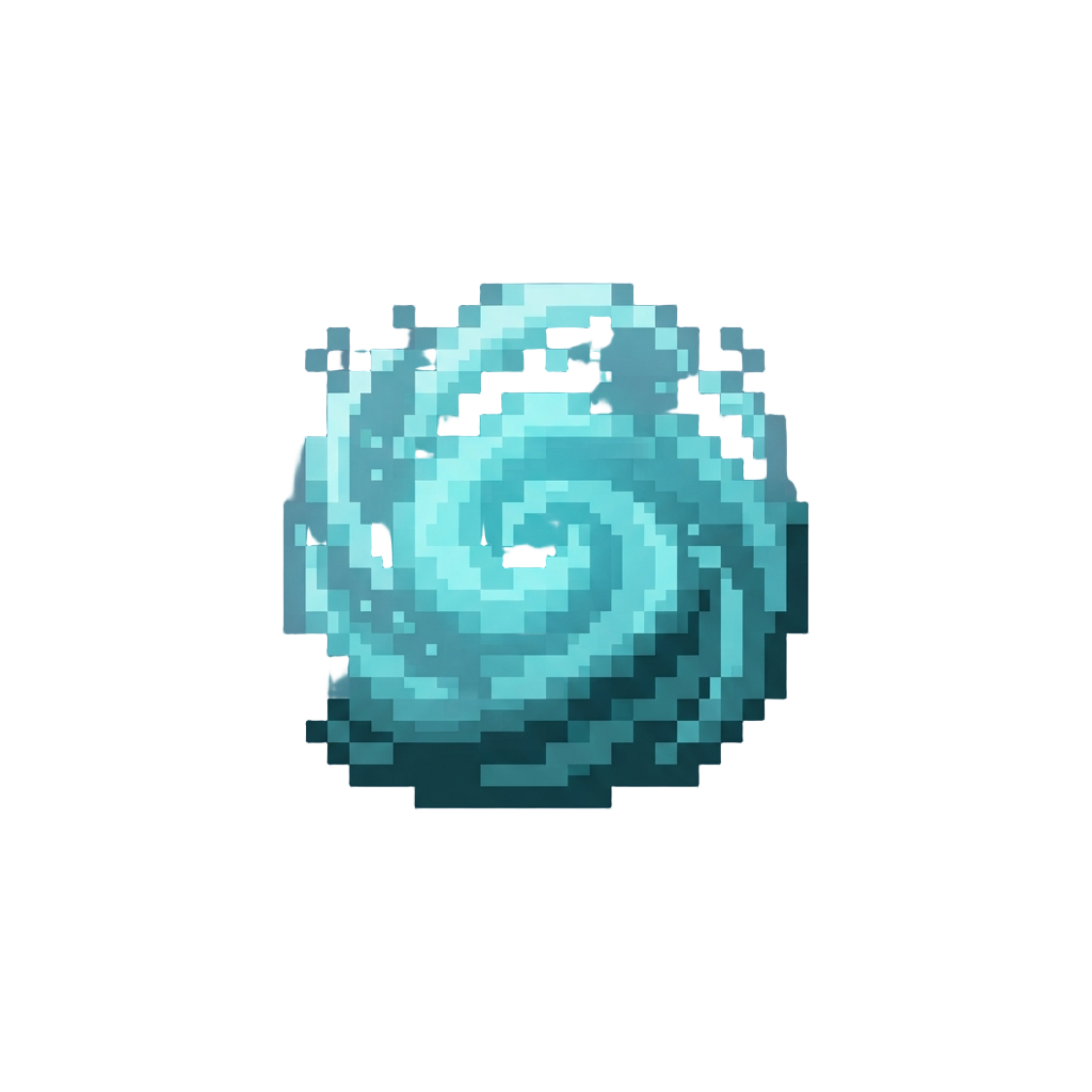 A Soft Misty Cyan Aura