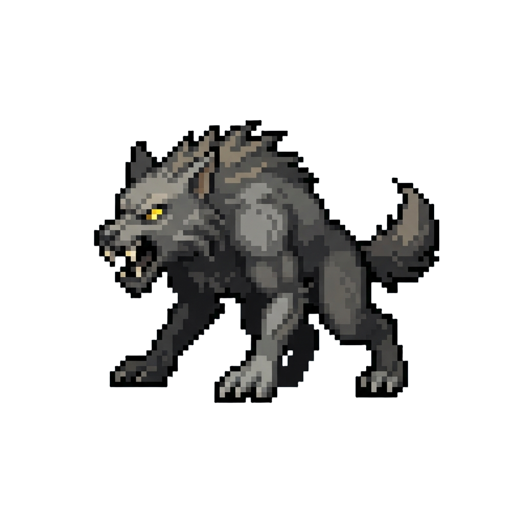 A Menacing Werewolf Silhouette