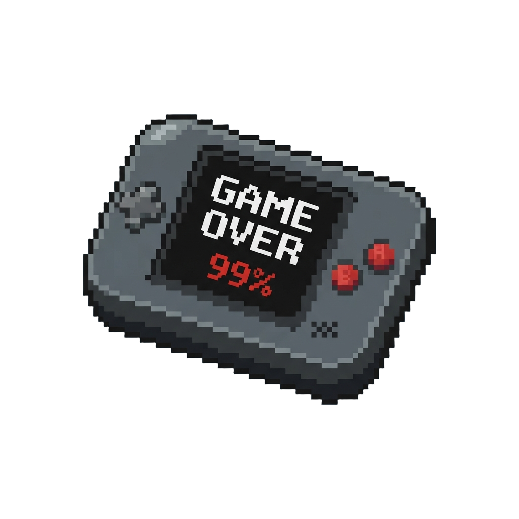 A 99% Game Over Screen