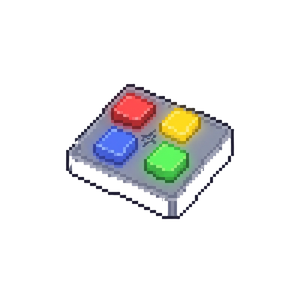 A Secret Rainbow-lit Button Sequence