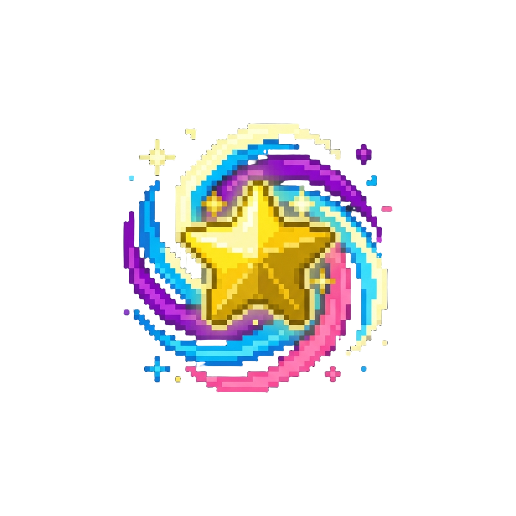 A Glowing Star Spin Dance