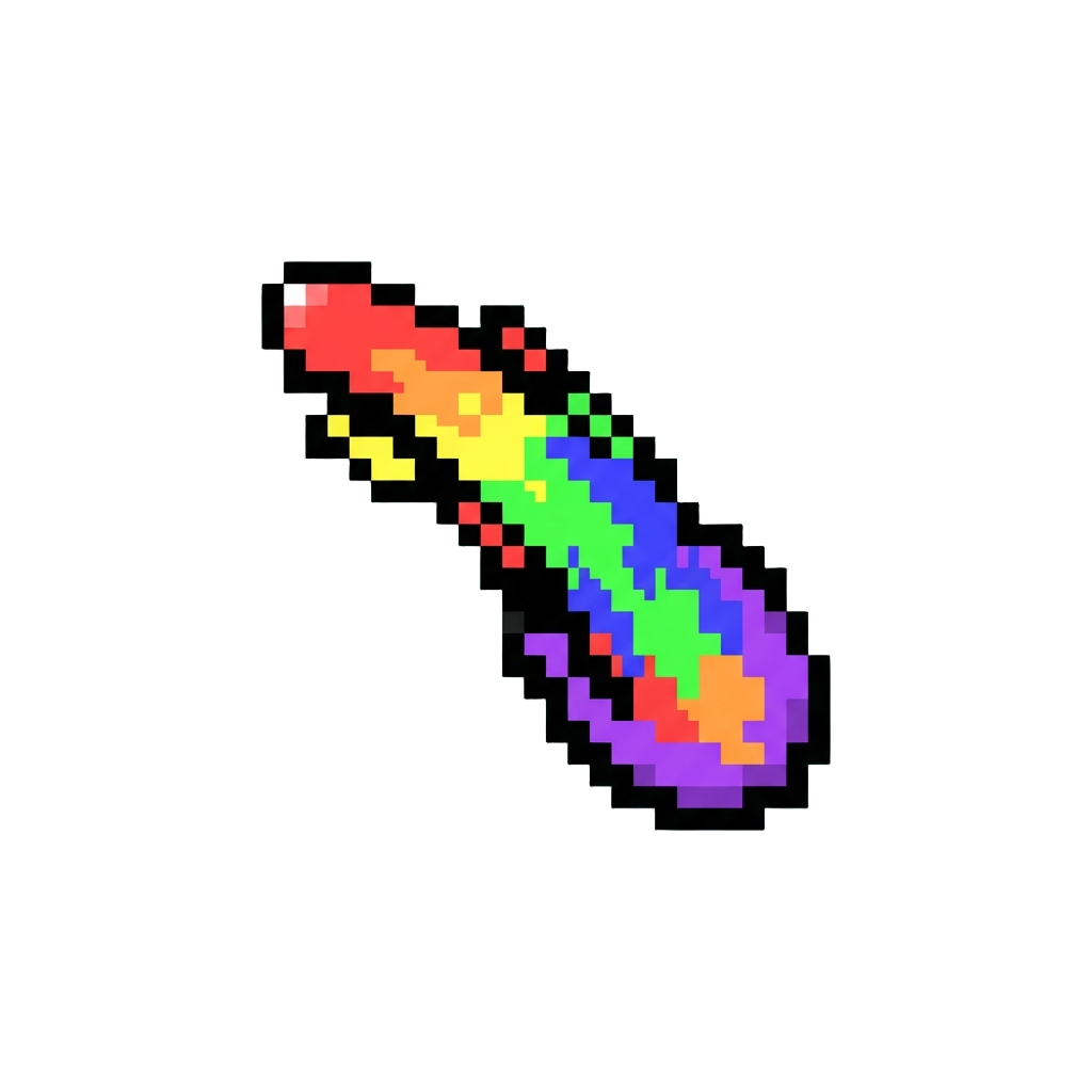 A Rainbow Glitch Trail