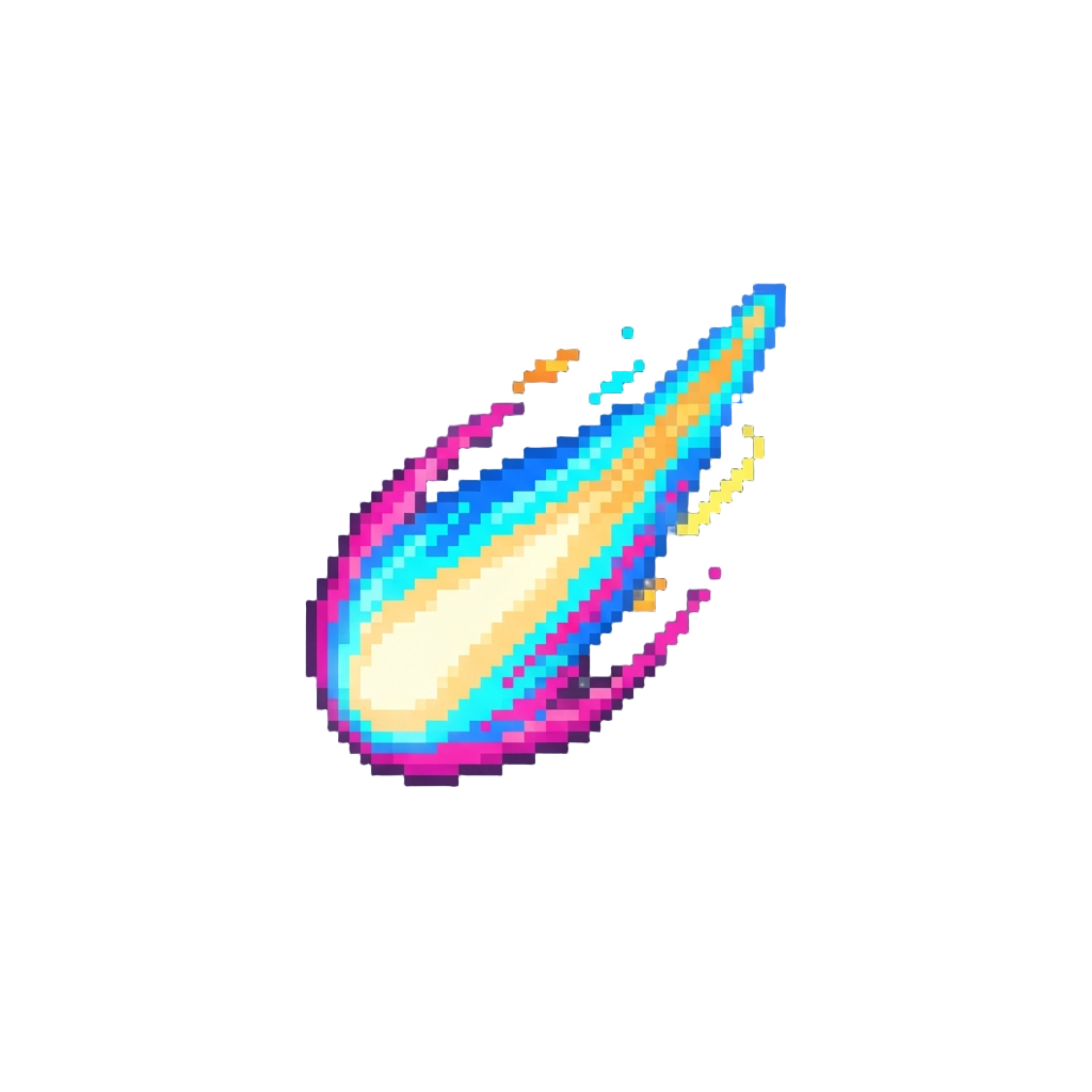 A Flashy Neon Speed Trail