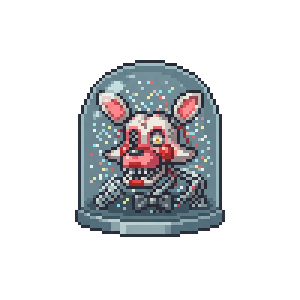 A Subtle Mangle Static Flickering Behind the Glass