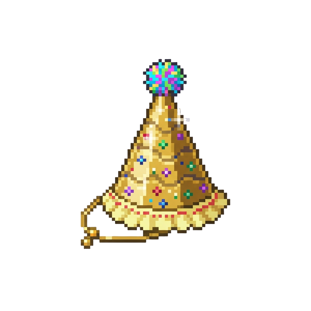 A Shiny Sparkling Party Hat