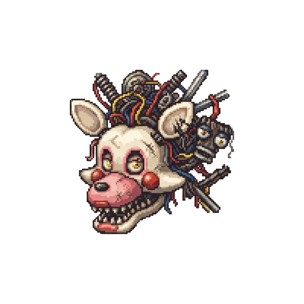 A Chaotic Tangled Mangle Head