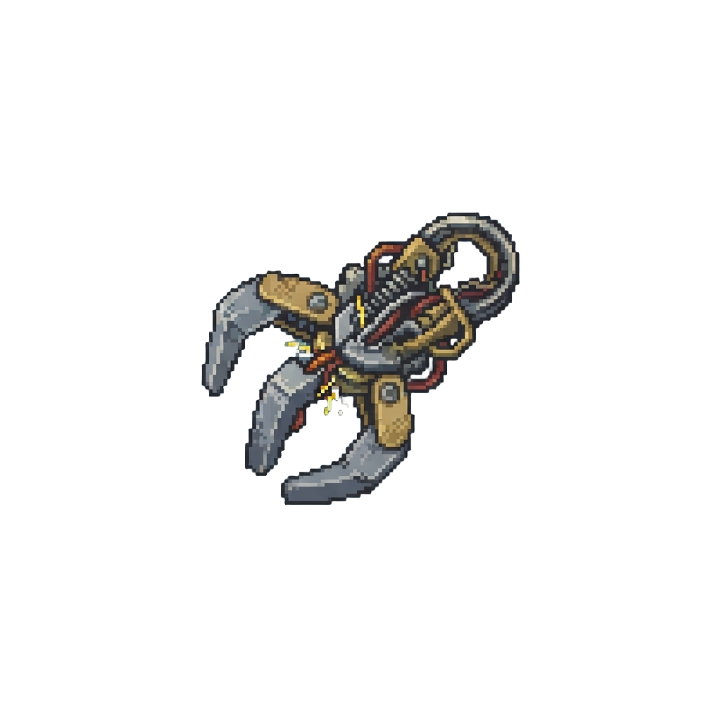 A Clackety Broken Mechanical Claw Stuck in a Loop