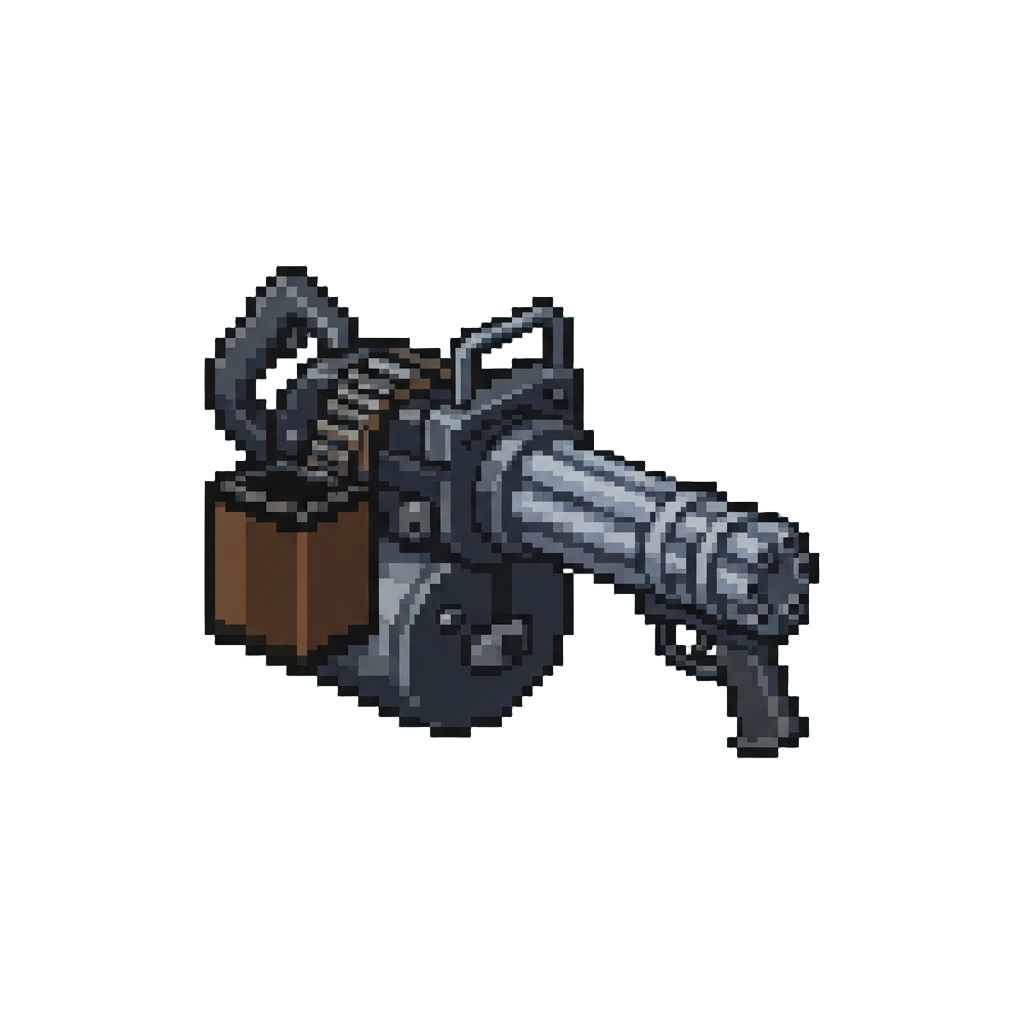 A Heavy Rotary Gatling Cannon
