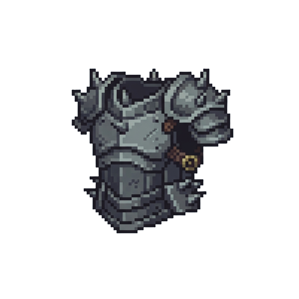 A Reinforced Titanium Chest Plate with Spikes