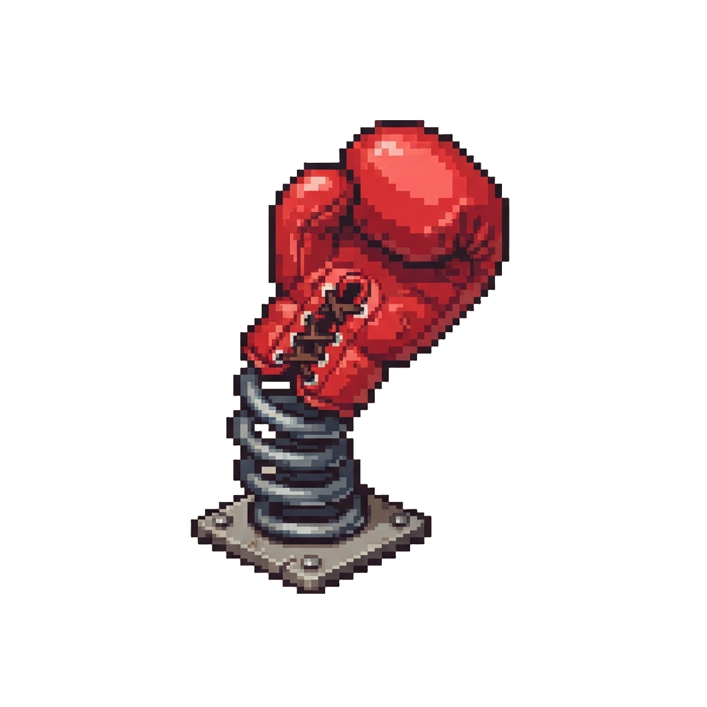 A Giant Spring-loaded Boxing Glove