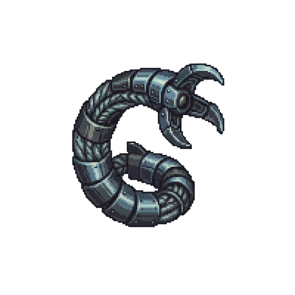 A Heavy Armored Steel Cable Tentacle