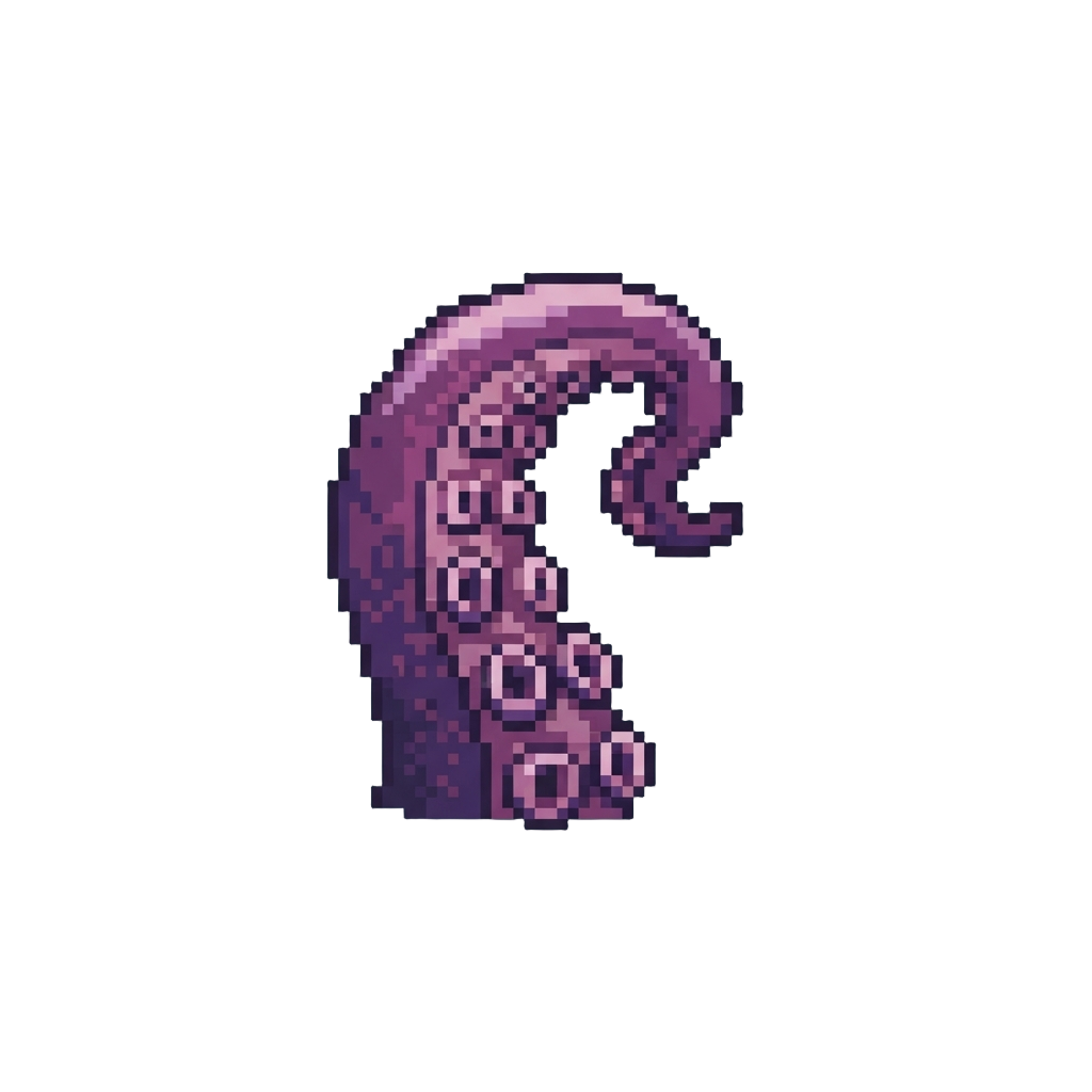 A Suction-capped Deep-sea Kraken Tentacle