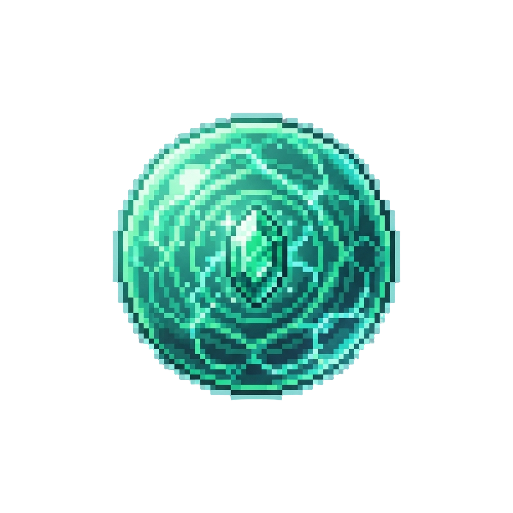 A Glowing Emerald Kinetic Forcefield