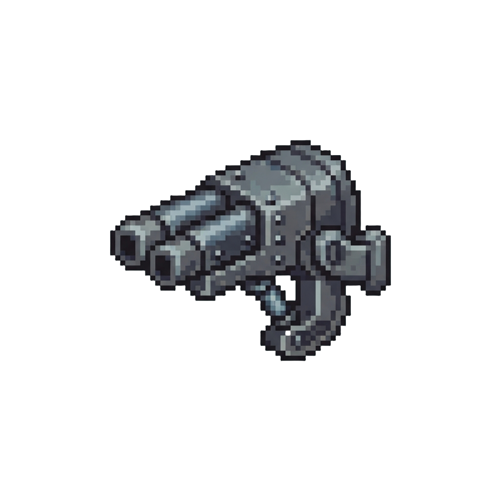 A Heavy Twin-barreled Rivet Gun Arm