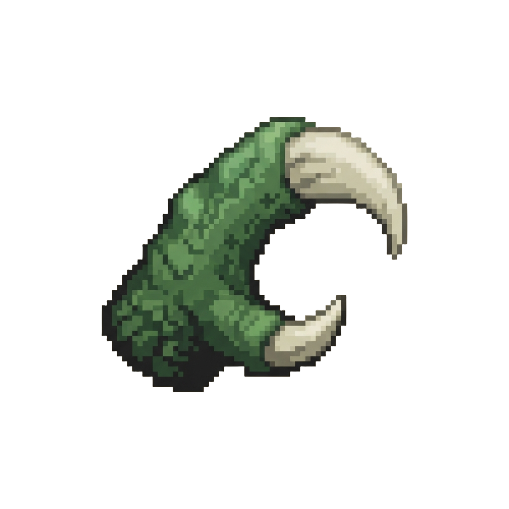A Giant Green Scaly Squig Claw