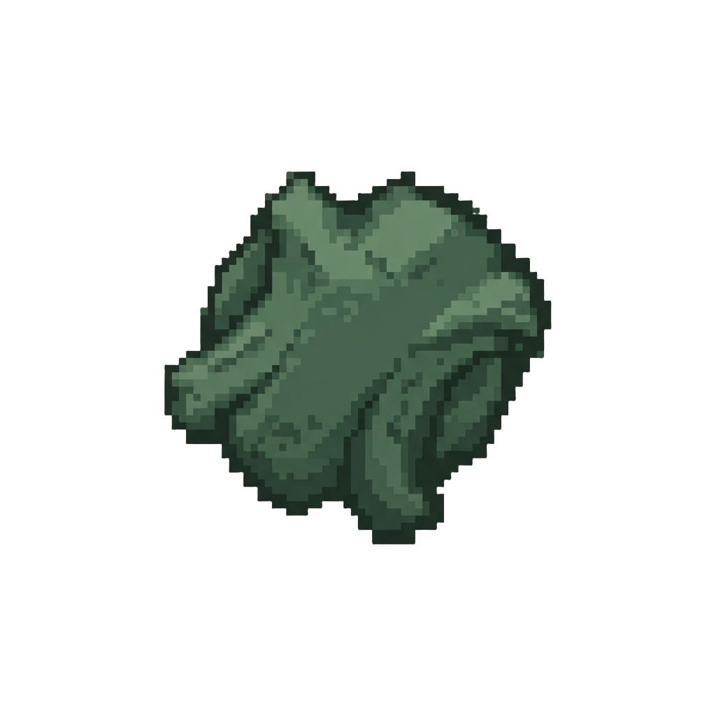 A Deep Forest Green Skin Tone