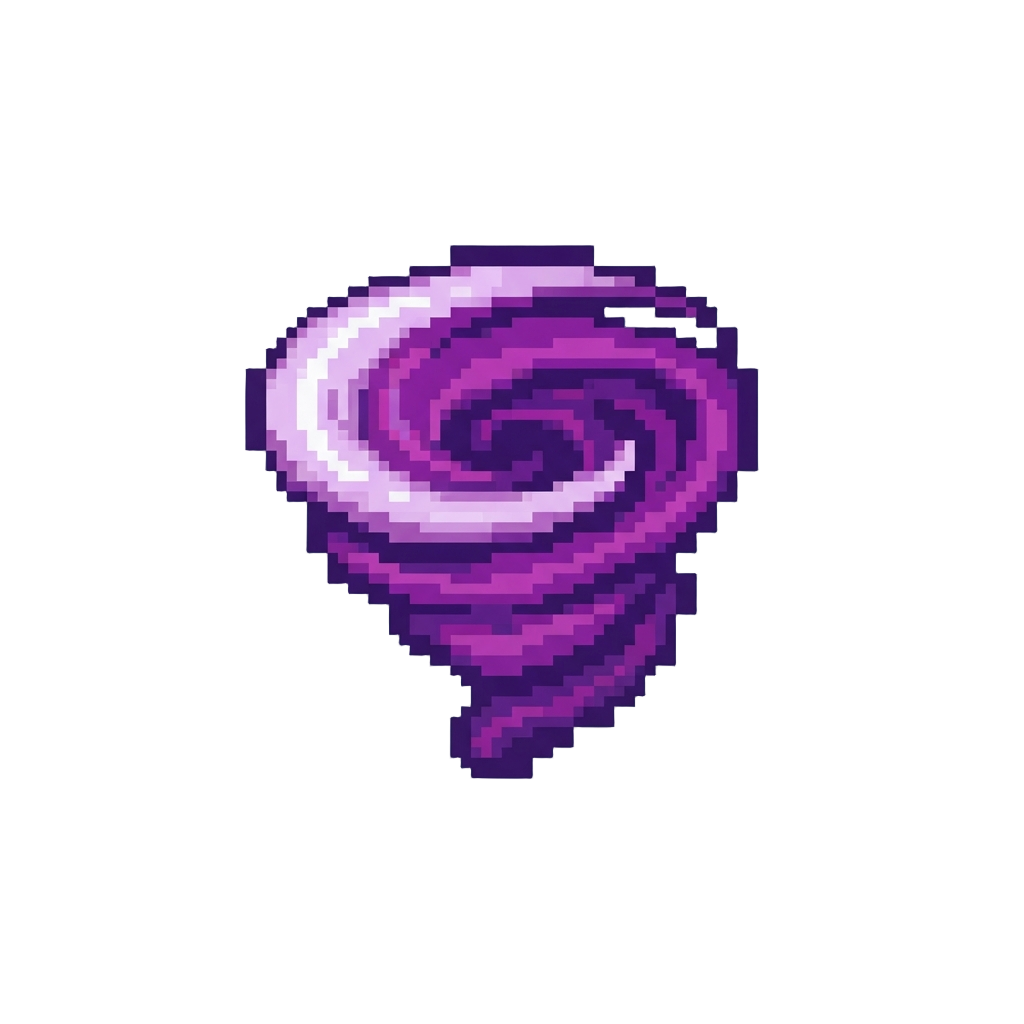 A Swirling Purple Energy Vortex