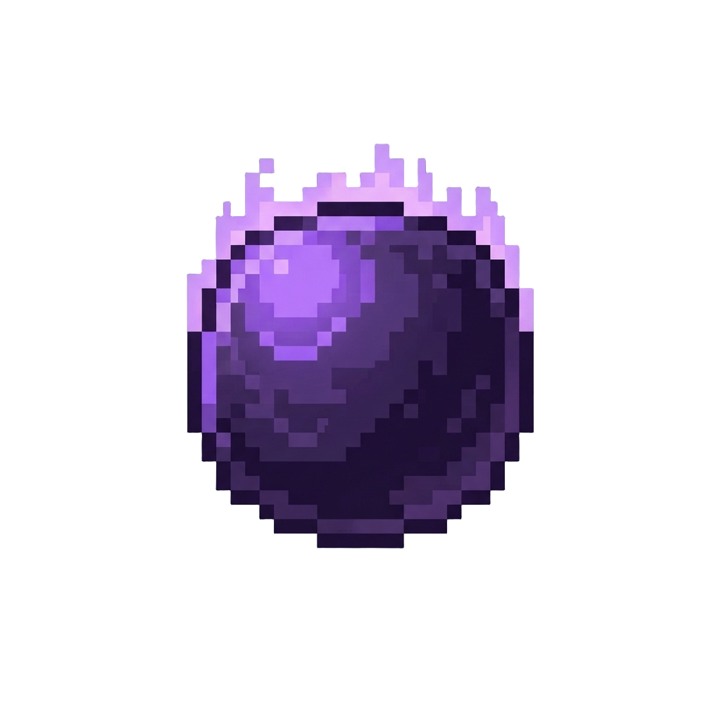 Smoky Violet-black with Violet Glow