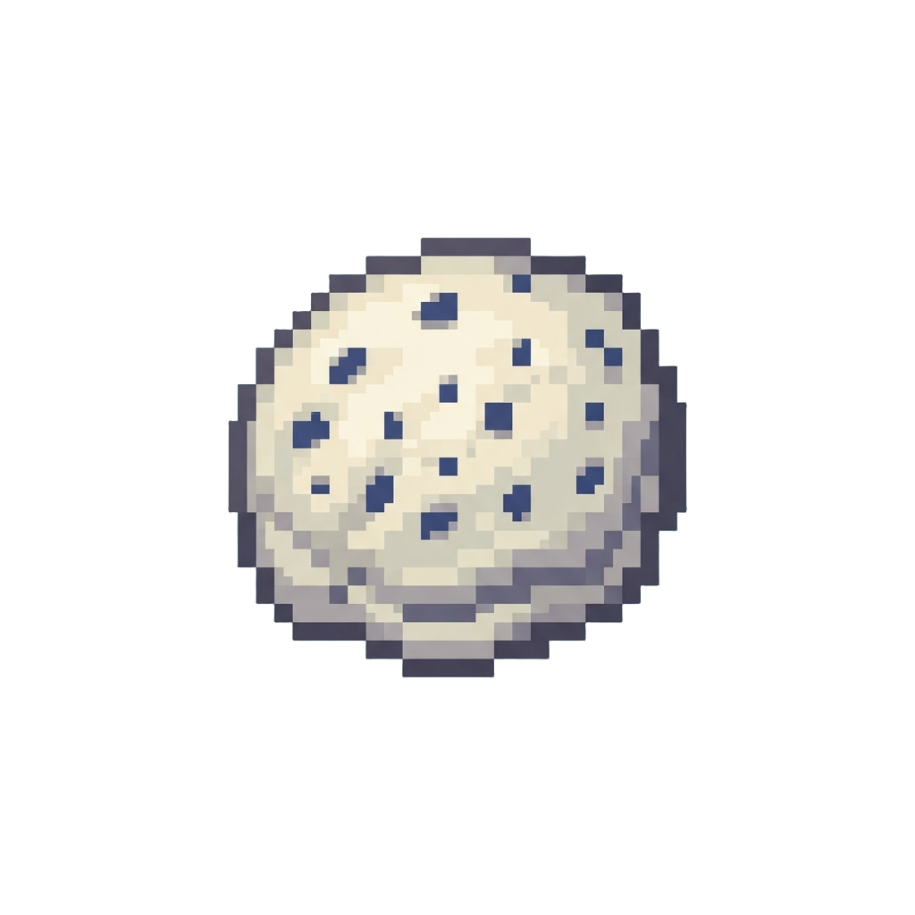 Iridescent Pearl White with Midnight Blue Spots