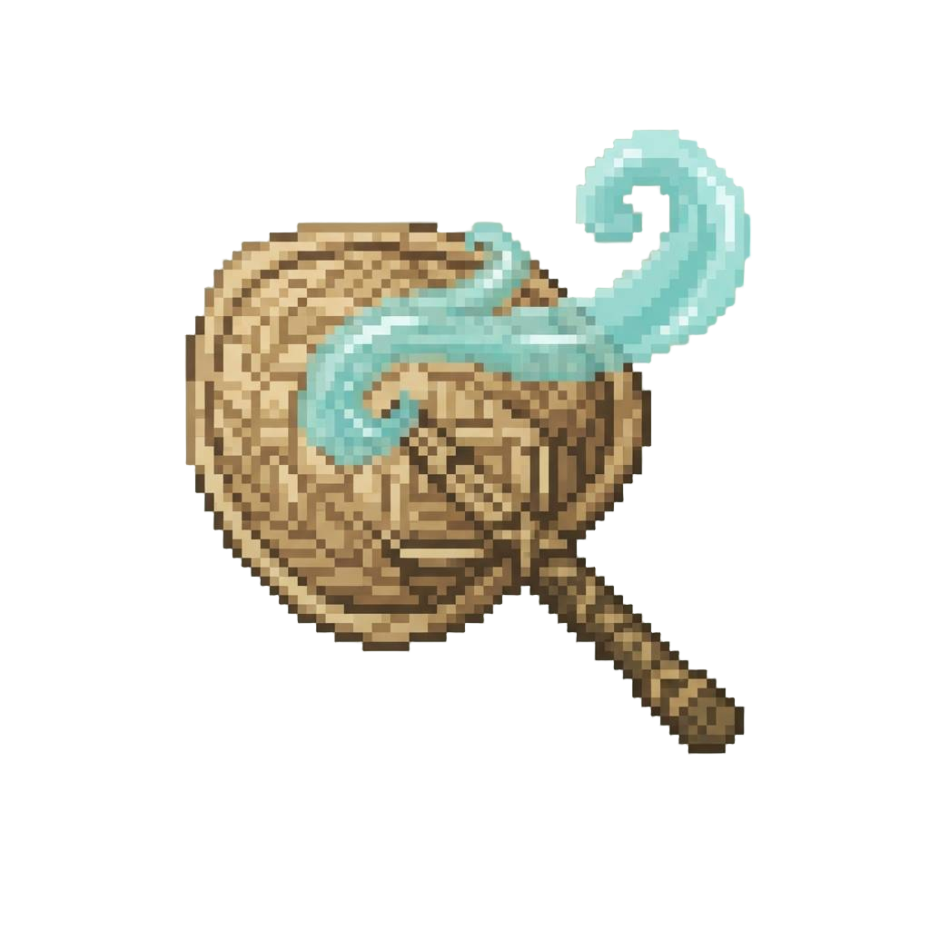 A Simple Woven Reed Fan Summoning Gentle Refreshing Breezes