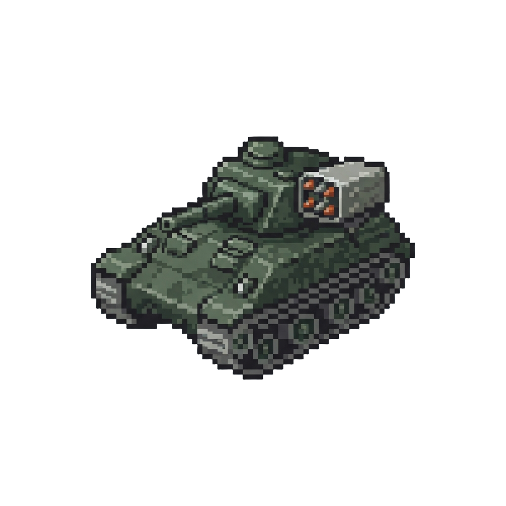 A Heavy Missile-firing War Tank