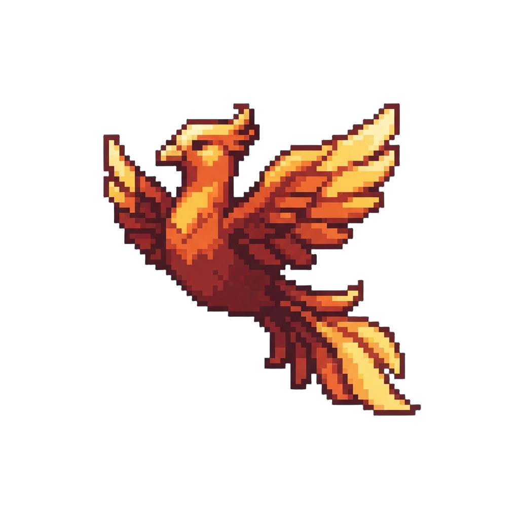 A Giant Glowing Phoenix